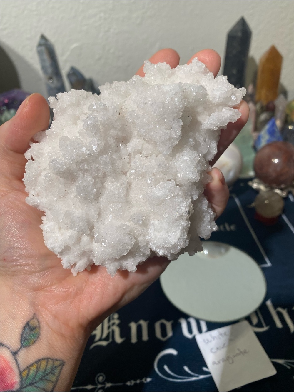 White Cave Aragonite Cluster